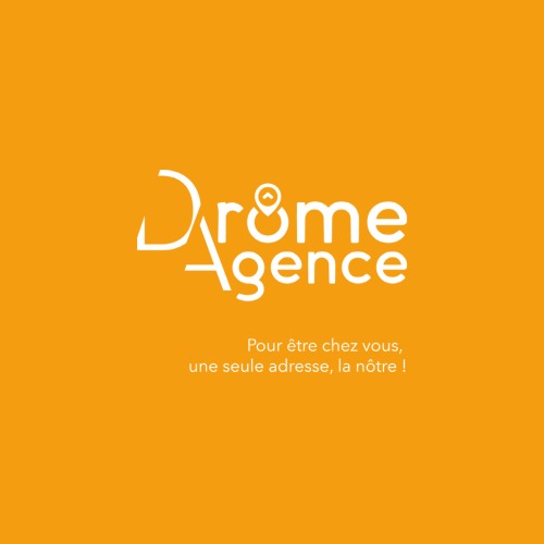 logotype pour l'agence immobilière Dôme Agence située à Saint-Marcel-les-Valence et à Valence et Montélier