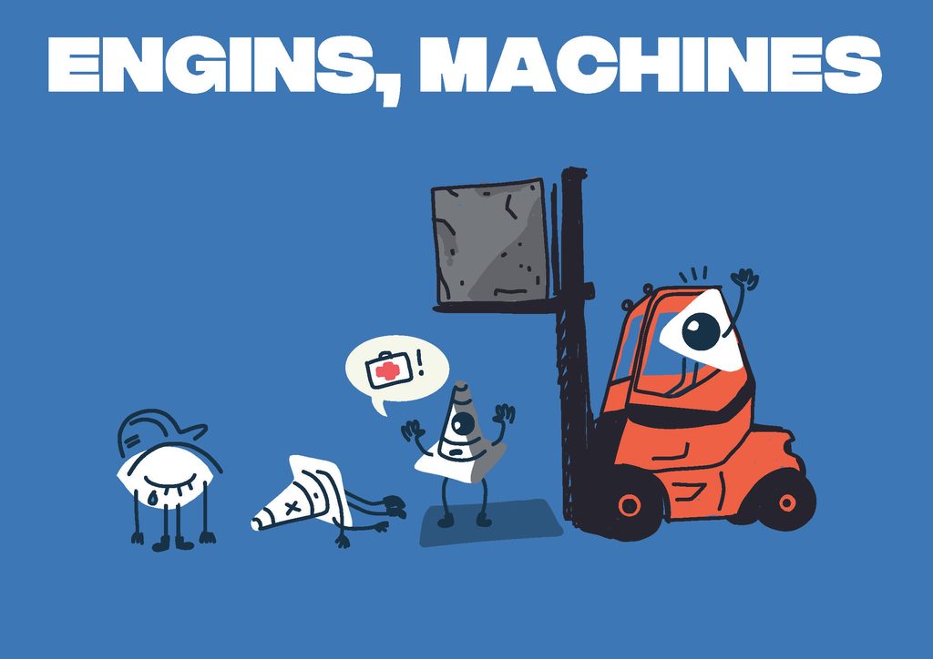 sécurité avec engins et machines